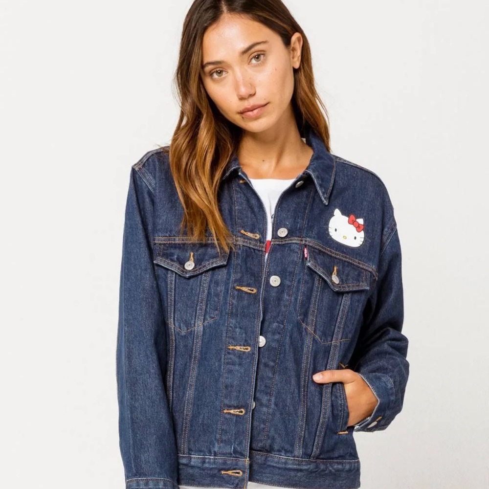 NWOT- Levi Hello Kitty denim jacket